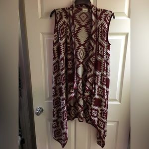 Cato Woman’s Sweater Vest kimono Size XL